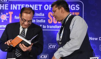 &ldquo;Dr. Rishi gifted his book, Enterprise IoT to Mr. Gulshan Rai, Chief Information Security Officer, PM Office, GoI&rdquo;
